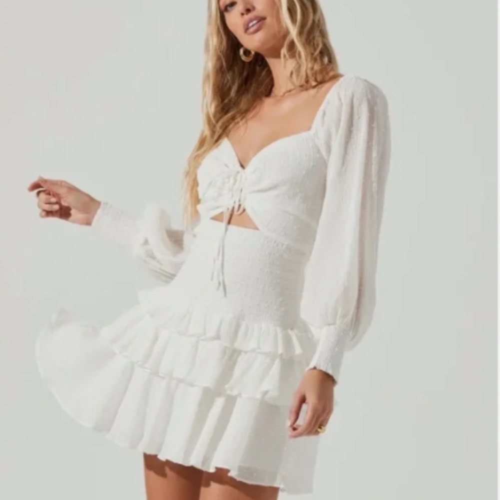 ASTR The Label- Marietta Dress in White